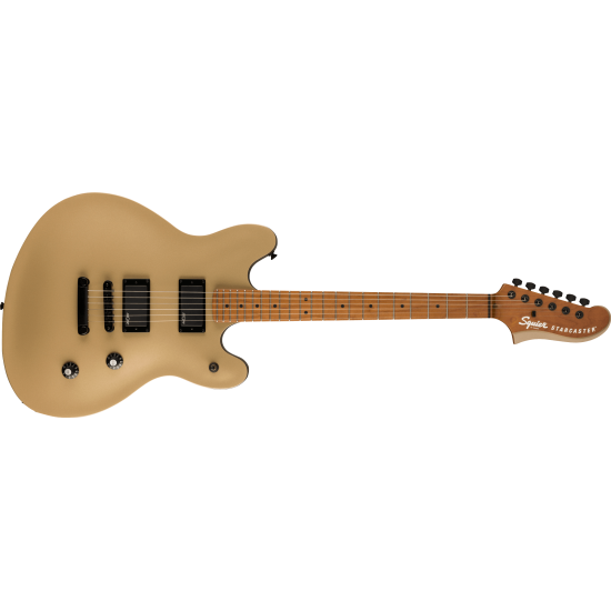 Электрогитара FENDER SQUIER Contemporary Active Starcaster Roasted MN Shoreline Gold цвет золотой