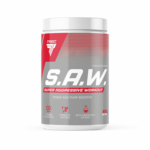 Предтренировочный комплекс, 400 гр, Trec Nutrition S.A.W. (SAW), вкус: лесная ягода