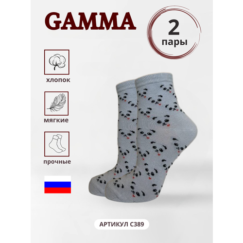 фото Носки гамма, 2 пары, размер 25-27(40-41)), серый