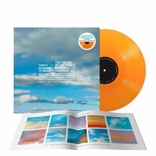 Виниловая пластинка 30 Seconds To Mars - It's The End Of The World But It's A Beautiful Day LP (orange)