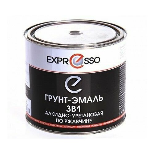 Грунт-эмаль 3 в 1, краска по металлу, по ржавчине, 10кг, Белая RAL 9016