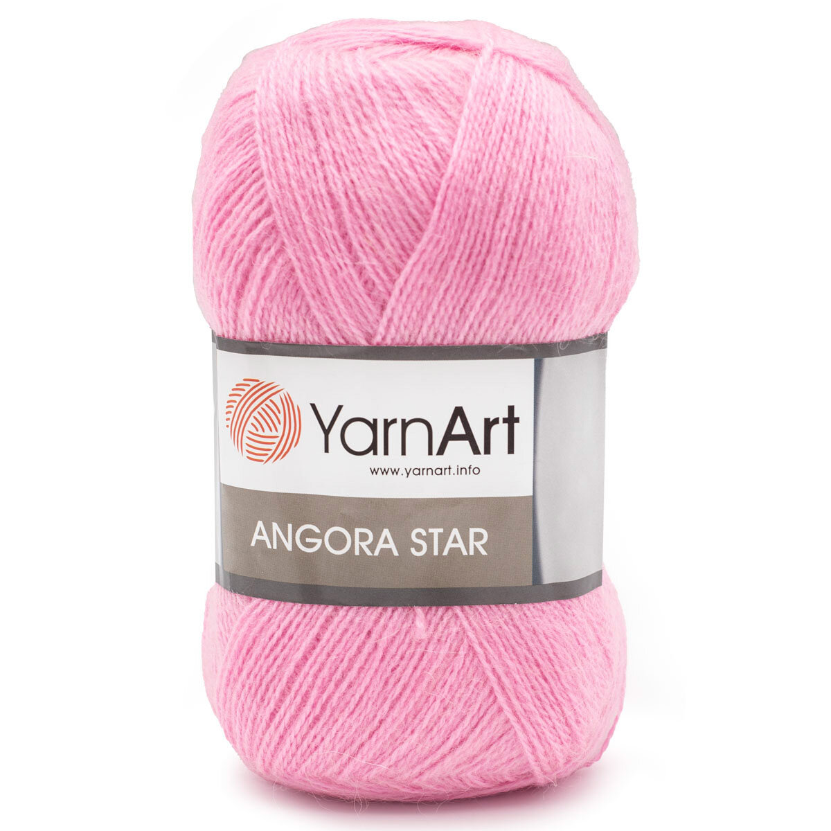 Пряжа для вязания YarnArt 'Angora Star' 100гр 500м (20% тонкая шерсть, 80% акрил) (10119 розовый), 5 мотков