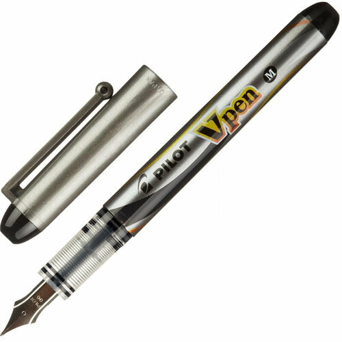 Ручка перьевая PILOT одноразовая SVP-4M V-Pen, черные чернила, 0.4мм