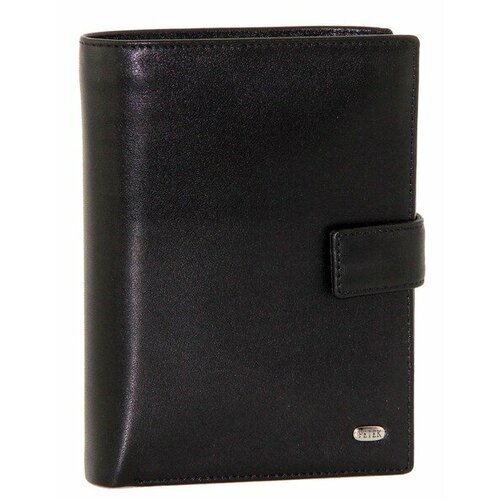 фото Кошелек petek 1855, фактура гладкая, черный