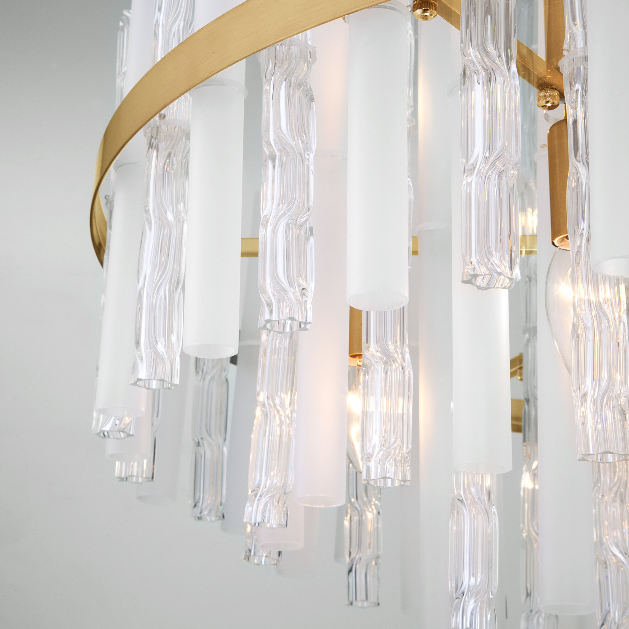 Умная потолочная люстра Bogate's 368/12 Smart Hollis латунь E14 Minimir Home - фото №5