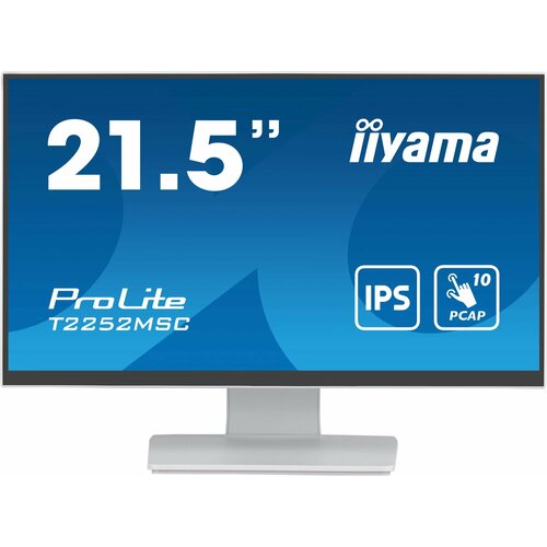 Монитор Iiyama 21.5 ProLite T2252MSC-W2 белый IPS LED 5ms 16:9 HDMI M/M матовая 250cd 178гр/178гр 1920x1080 DP FHD USB Touch 4.5кг