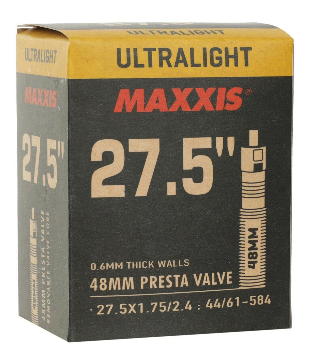 Велокамера Maxxis Ultralight 27.5X1.75/2.4 Вело 48 мм
