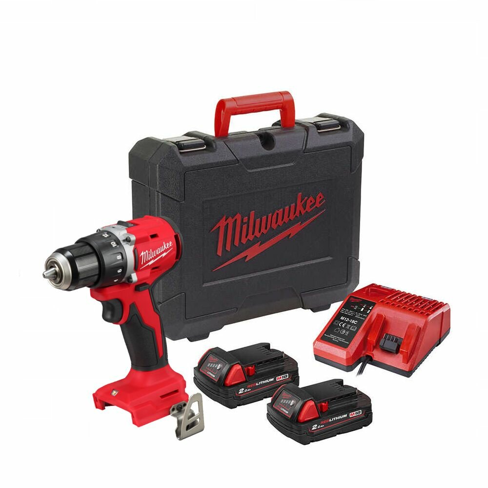 Аккумуляторная дрель-шуруповерт Milwaukee M18 BLDDRC-202C 4933492833