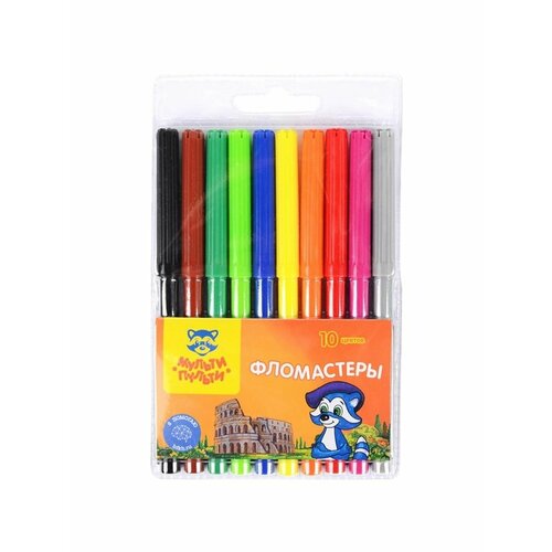 Фломастеры 10 цветов Мульти-Пульти