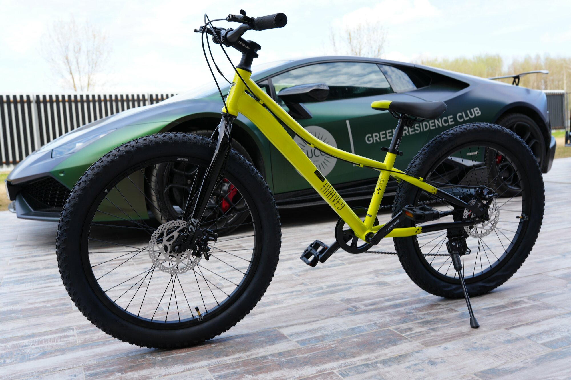 Велосипед полу-фэтбайк Fatbike Time Try TT274/7s 24" Рама 12" Взрослый Детский Подростковый красный