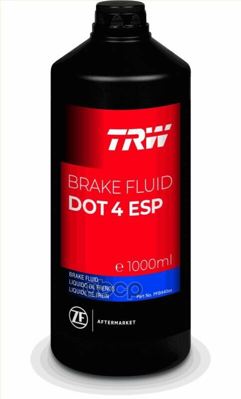 Жидкость Тормозная Trw Brake Fluid Dot4 Esp 1 Л Pfb440se Universal 10L Dot 4 Esp TRW арт. PFB440SE