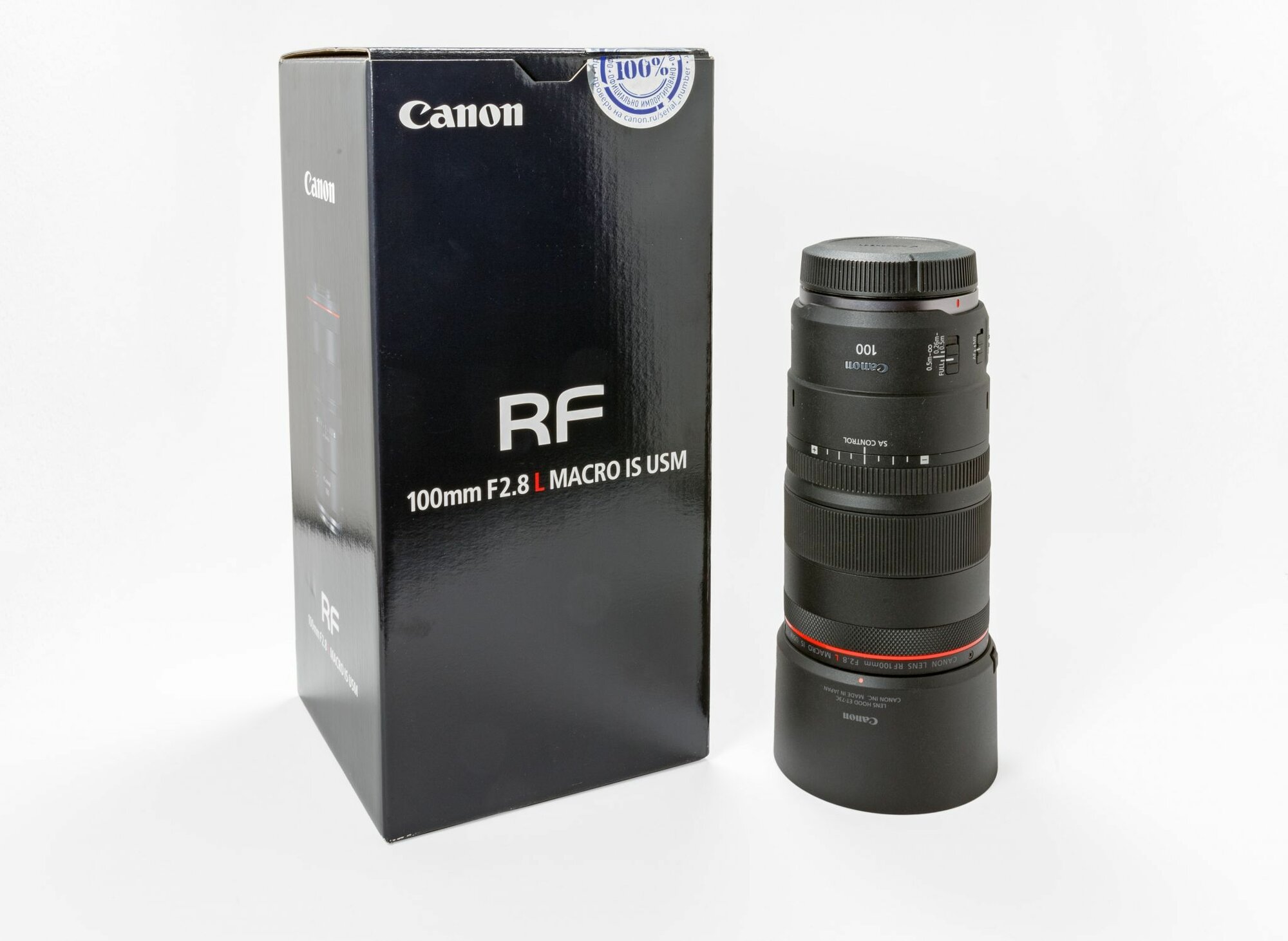 Объектив Canon RF 100mm f/2.8L Macro IS USM, черный - фото №16