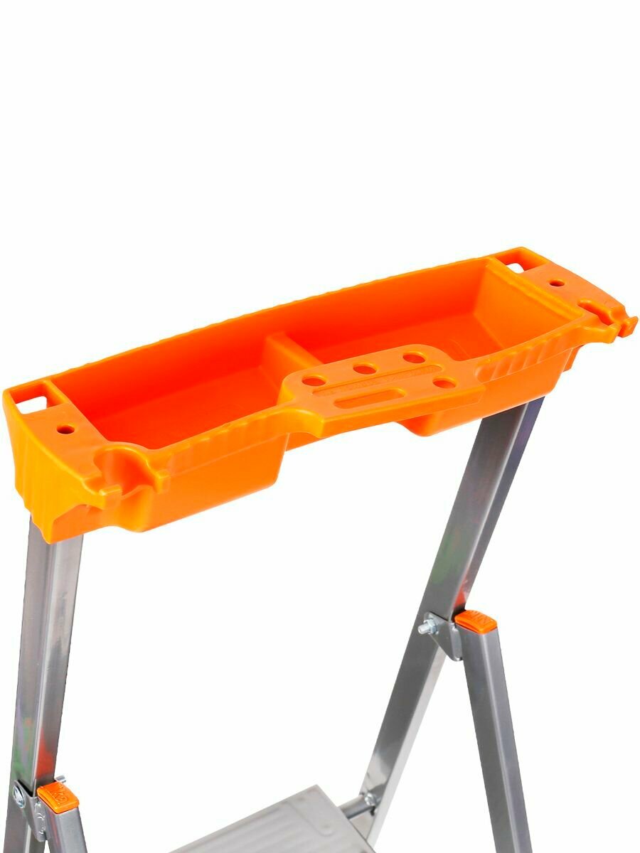 Стремянка Nika СМ, 3 ступени, с лотком для мелочей, для дома и ремонта — фото 1