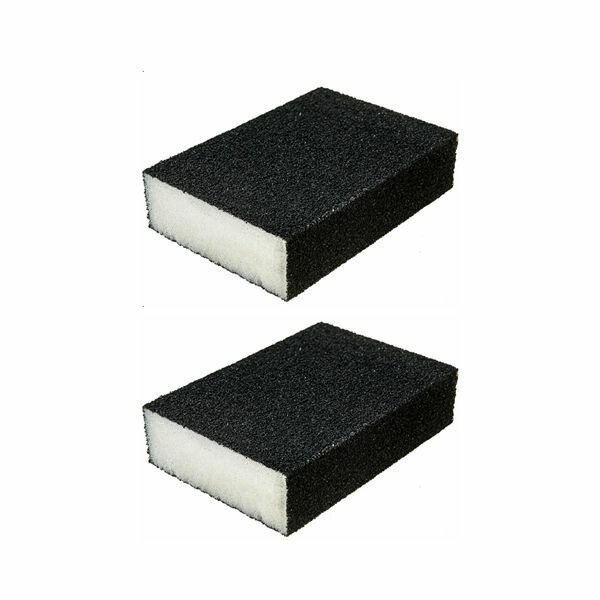 Губка шлифовальная зерно 36 размер 25 х 70 х 100 мм 2 штуки