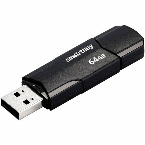 Флешка Smartbuy 64GBCLU-K 64 Гб USB20 чт до 25 Мбс зап до 15 Мбс черная 932₽