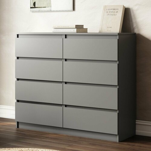 Комод Мори МК 12008 Графит с ящиками 15696₽