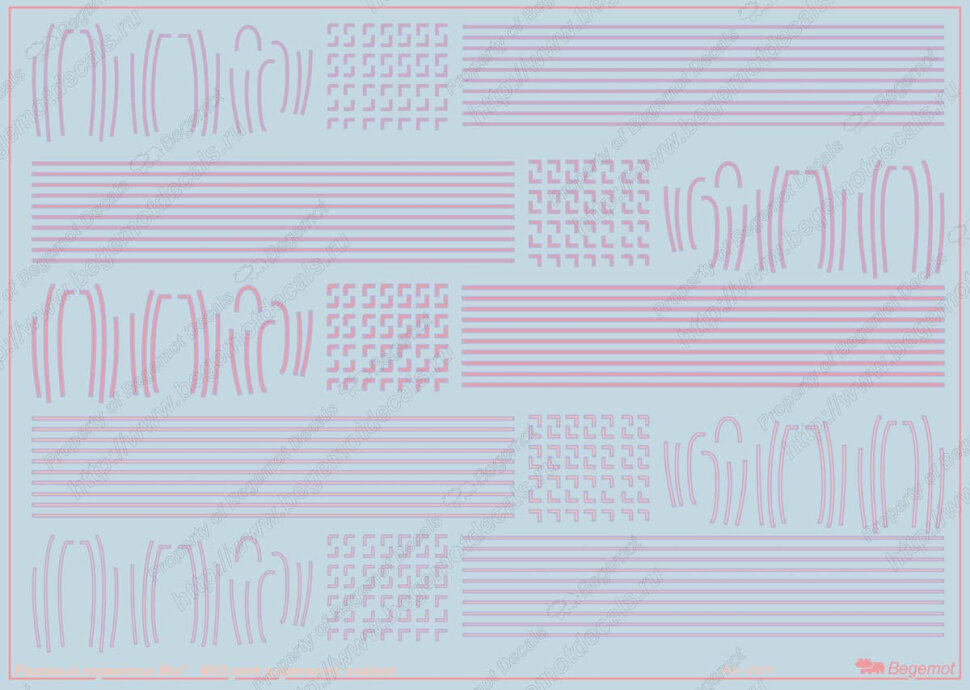 фото Декаль Розовый герметик МиГ, 1/48