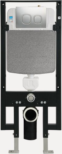 Изображение товара Инсталляция WeltWasser для унитаза Amberg 497 CR с клавишей смыва хром глянцевый