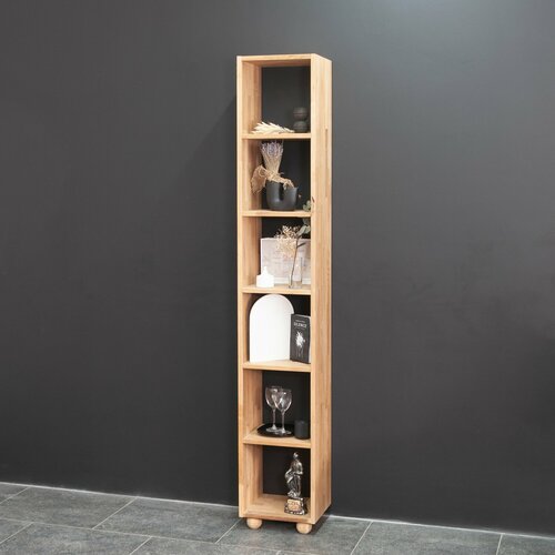 Стеллаж модульный Эдгар 6 ниш из массива дуба на ножках 35400₽