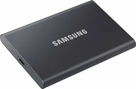 1 ТБ Внешний SSD Samsung T7, USB 3.2 Gen 2 Type-C, серый