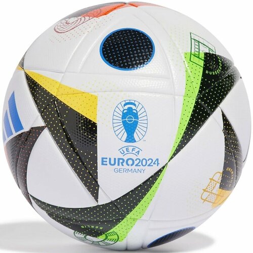 Мяч футбольный ADIDAS Euro24 League IN9367, размер 4, 12п, ТПУ, термосшивка, мультиколор