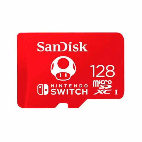 Карта памяти SanDisk Micro SDXC for Nintendo Switch, 128 Гб оригинальная карта памяти xiaomi a2 2 тб 1 тб 128 гб карта micro tf sd 512 гб высокоскоростная карта tf карта памяти для nintendo switch 3ds