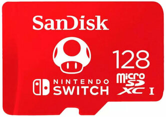 Карта памяти SanDisk Micro SDXC for Nintendo Switch, 128 Гб