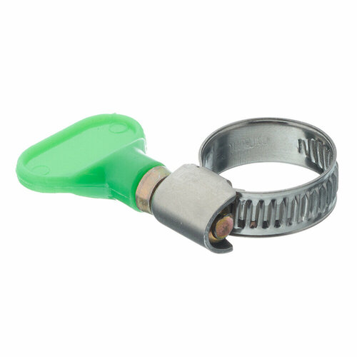 Хомут червячный обжимной 12-22 мм нержавеющая сталь с бабочкой 1008₽