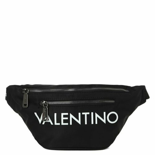 Сумка поясная Valentino, черный сумка поясная яндекс текстиль зеленый