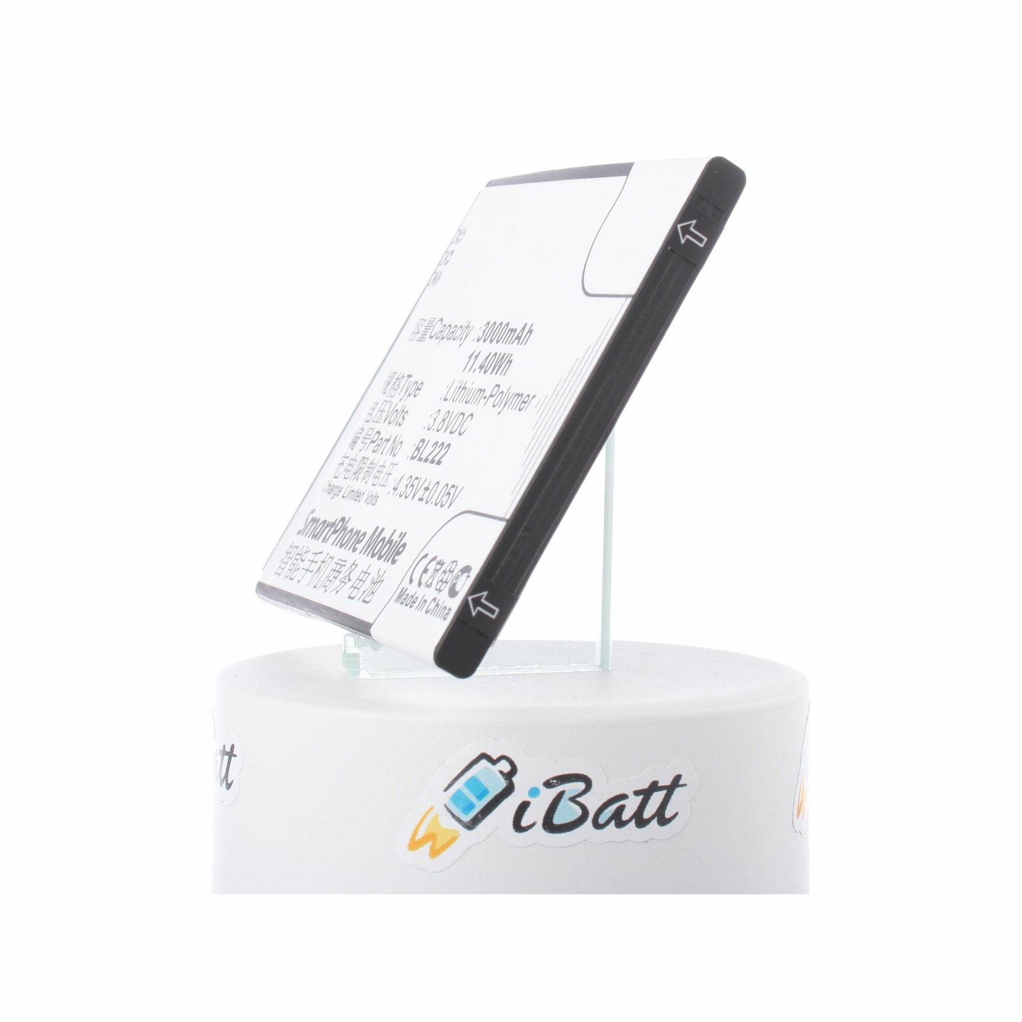 Аккумуляторная батарея iBatt 3000mAh для телефонов BL222