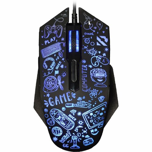 Мышь Smartbuy RUSH X15 745G-K проводная оптическая игровая 3600 dpi USB чёрная 101900₽