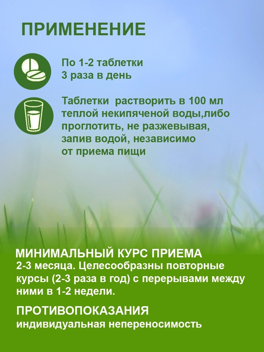 Изображение Травяной сбор "Желудок здоровый" фитотаблетки при гастрите, заболеваниях брюшной полости, 90 таблеток