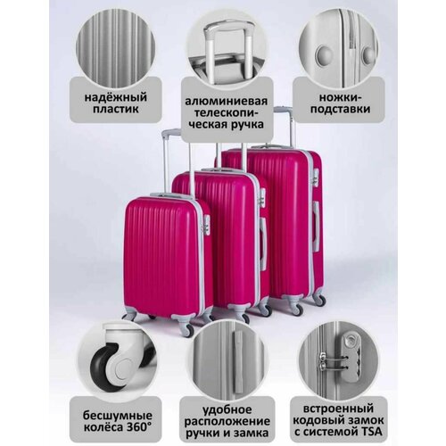 Чемодан , фуксия