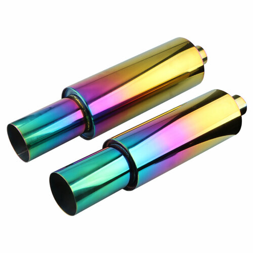 Универсальная насадка на выхлопную трубу, глушитель 50/89мм, красочный наконечник, нержавеющая сталь, задняя горловина арт. YC-WH0086