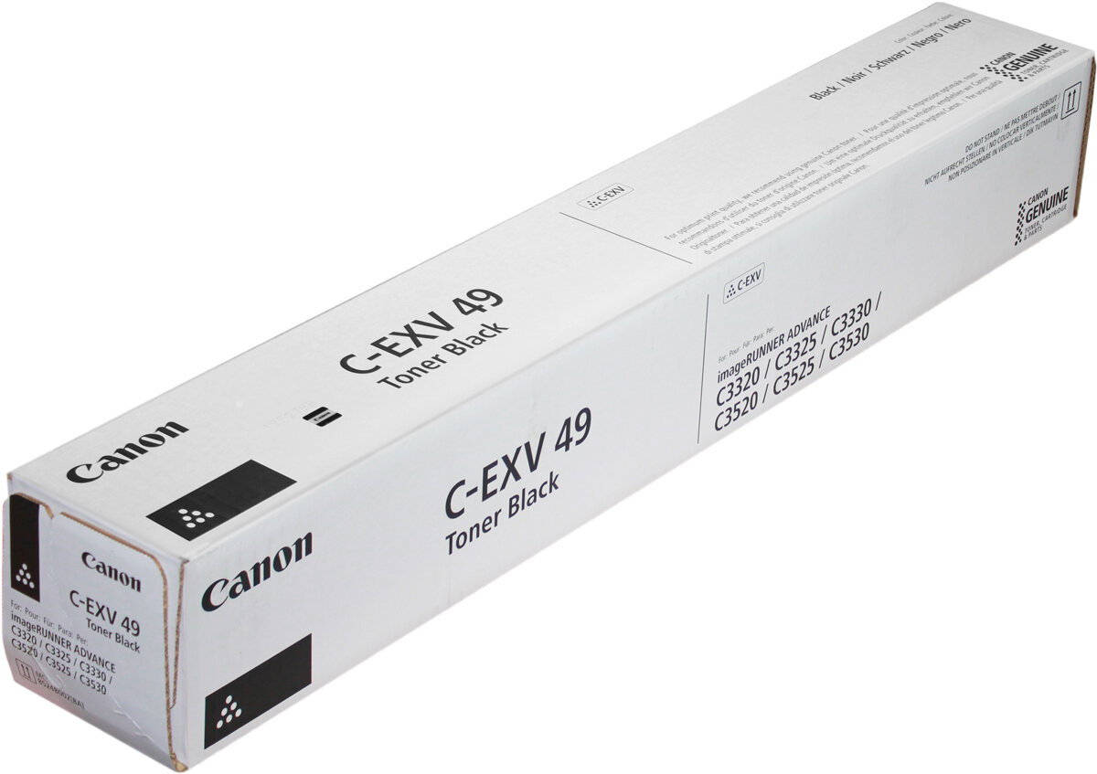 Картридж Canon C-EXV49 BK, 8524B002, 36000 стр, черный