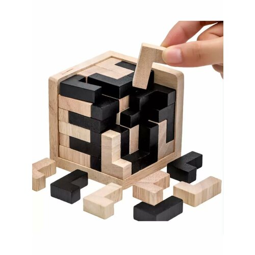 Деревянный кубик тетрис Танграм - L