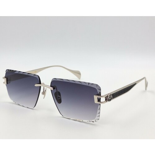 Солнцезащитные очки MAYBACH, серебряный, черный