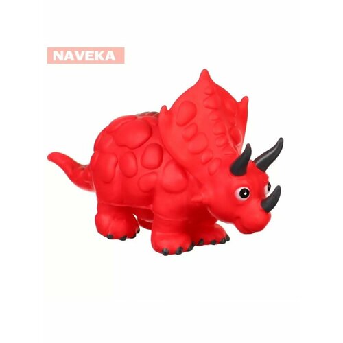 Резиновая игрушка для ванны «Динозавр: Трицератопс», 24 см,
