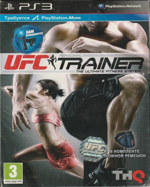 Игра UFC Personal Trainer: The Ultimate Fitness System для PlayStation Move + Ремешок на ногу (PS3)