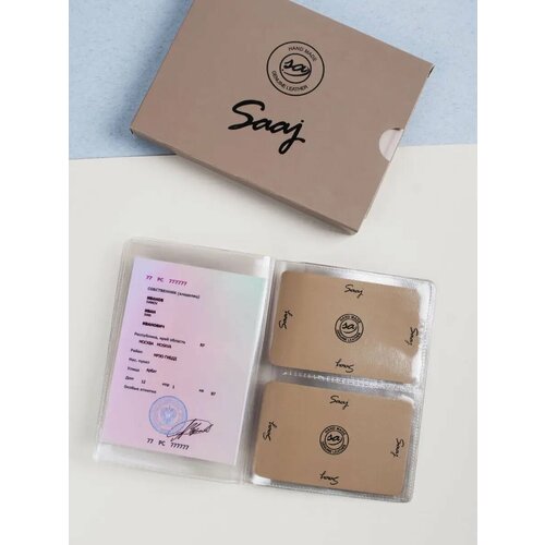 Документница для автодокументов Saaj прозрачный 420₽