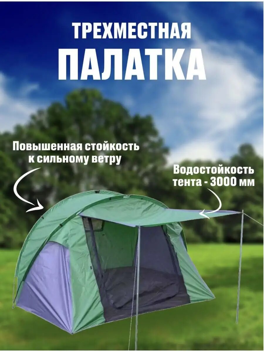 фото Палатка туристическая автомат