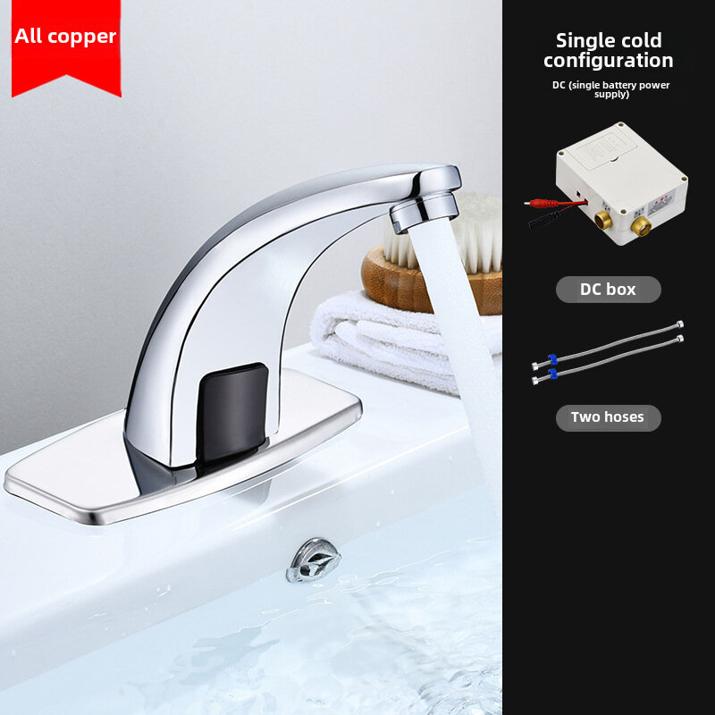 фото Смеситель для раковины ohang бесконтактный сенсорный хром