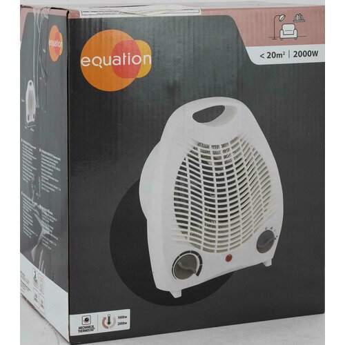 Тепловентилятор спиральный электрический Equation с механическим термостатом 2000 Вт 213500₽