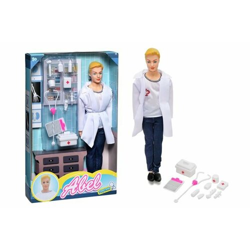 Кукла Кевин Доктор 29 см. с одеждой и аксессуарами в комплекте / Игровой набор врач