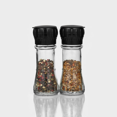 Набор мельниц 80 мл стекло 2 шт 400₽