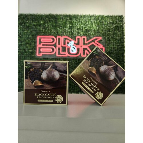 Набор Мыло для лица и тела с экстрактом черного чеснока DEOPROCE Soap Black Garlic - 2 шт 640₽