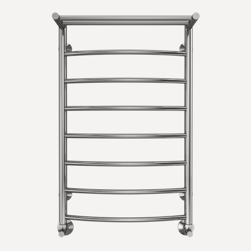 Изображение товара Полотенцесушитель водяной TERMINUS хром, форма лесенка Классик с полкой П8 500х800 мм