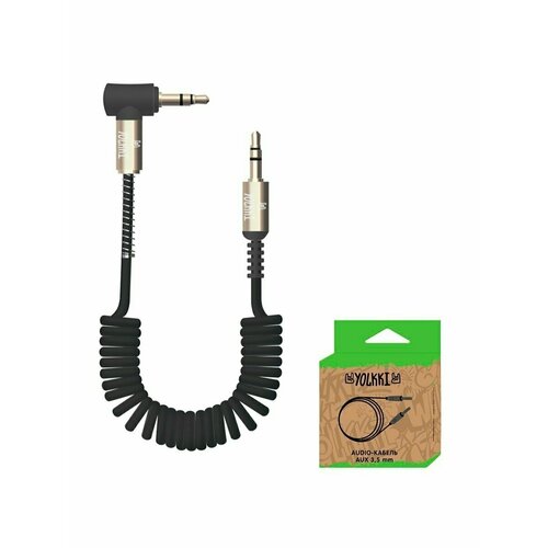 Аудио-кабель YOLKKI Drum (коробка) черный (1,8м)