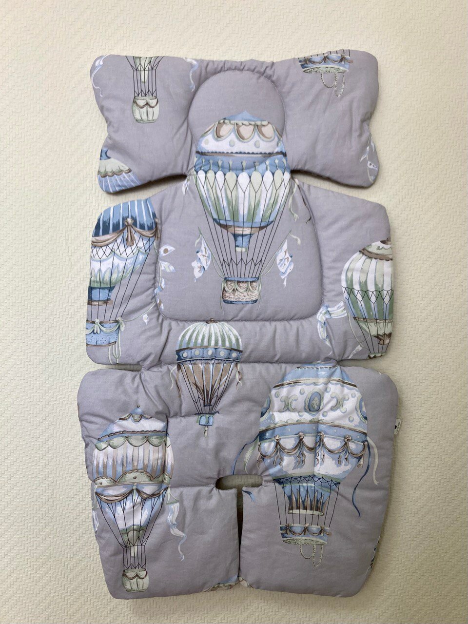 Матрас в коляску Baby.Eco.Decor / Матрасик в прогулочную коляску / Вкладыш-матрасик в автолюльку, в автокресло и в стул для кормления возд. шары