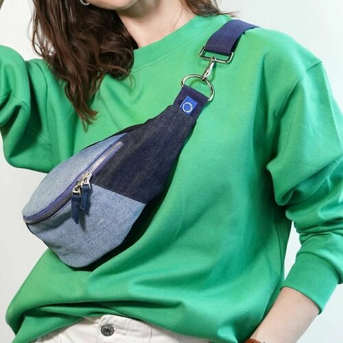 Сумка поясная Собиратор, синий